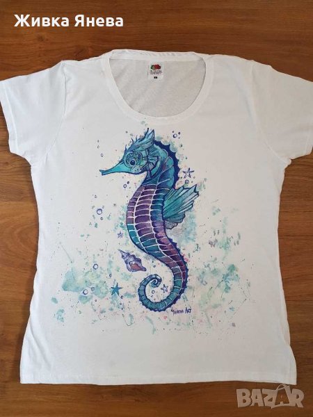 Ръчно рисувана тениска , снимка 1