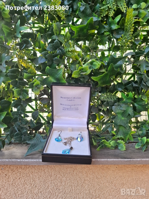 Елегантен комплект обеци и колие  (Byzantium Collection London), снимка 1