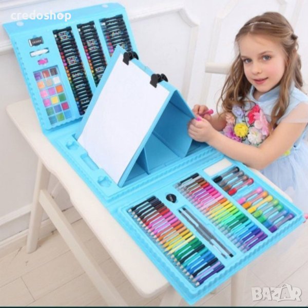 Перфектния пордарък за деца комплект за рисуване и оцветяване 208 части, снимка 1