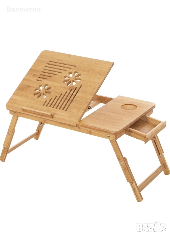 Бамбукова поставка за лаптоп, снимка 1
