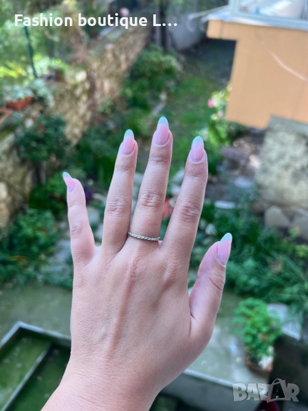 Сребрист дамски пръстен ❤️, снимка 1