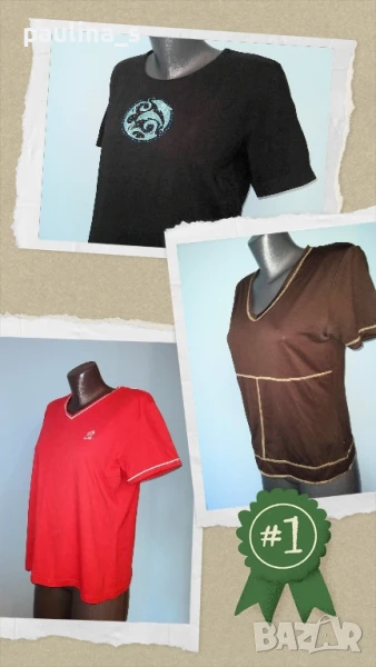 Три различни броя / Маркова блуза тип тениска "Tom Taylor", "Veintodonna" и "Esprit" , снимка 1