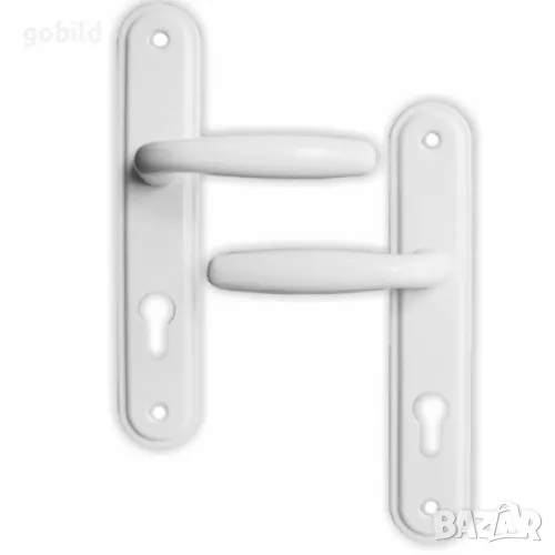 НАЙ НИСКА ЦЕНА!!! Дръжки дека yale секретна бяла 70мм комплект, снимка 1