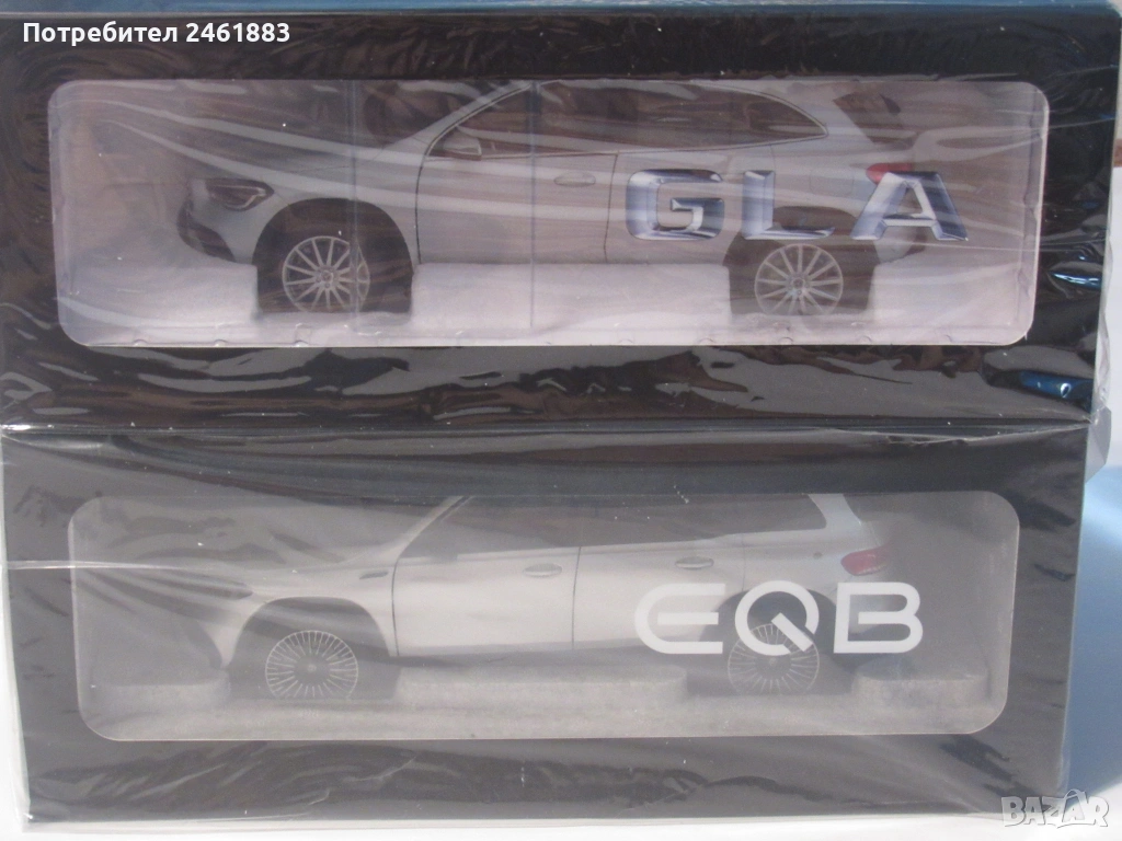 1/18 метални колекционерски колички Mercedes GLA и EQB. Нови, снимка 1