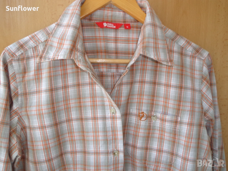 Дамска риза памучна карирана риза Fjall Raven с 1 джоб размер M , снимка 1