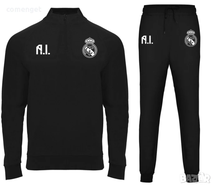 DRI-FIT спортен екип блуза и долнище РЕАЛ МАДРИД / REAL MADRID. Инициали по ТВОЙ избор!, снимка 1