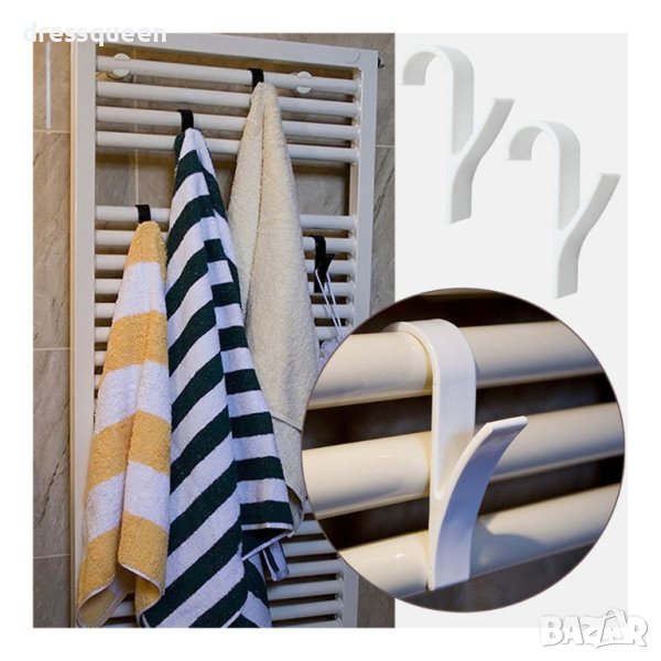 2894 Закачалка за тръбен радиатор за баня, снимка 1