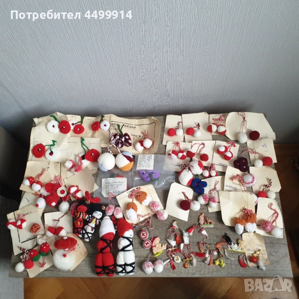 Стари соц.мартенички - 57 броя, снимка 1