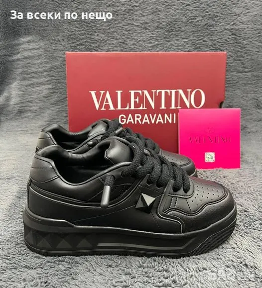 Мъжки черни маратонки Valentino Код D1131, снимка 1