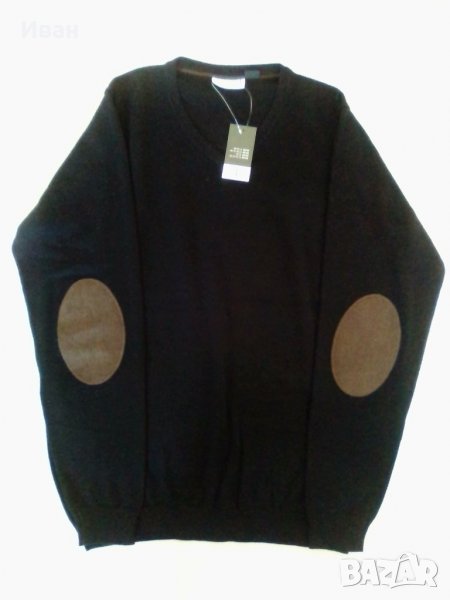 Мъжки пуловер Nobel League, размер L, 52-54 EUR, черен - напълно нов - само по телефон!, снимка 1
