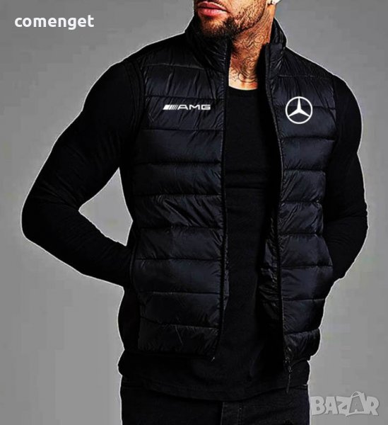 ПРОМО ЦЕНА! Мъжко яке без ръкави / елек, грейка МЕРЦЕДЕС / MERCEDES AMG!, снимка 1