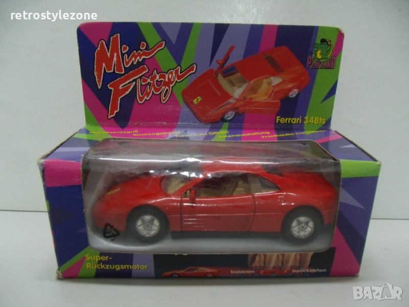 № 7309 стар макет автомобил Ferrari 348 ts   - Mini Flitzer - WELLY   - размер 11 / 5 / 3,5 см   , снимка 1