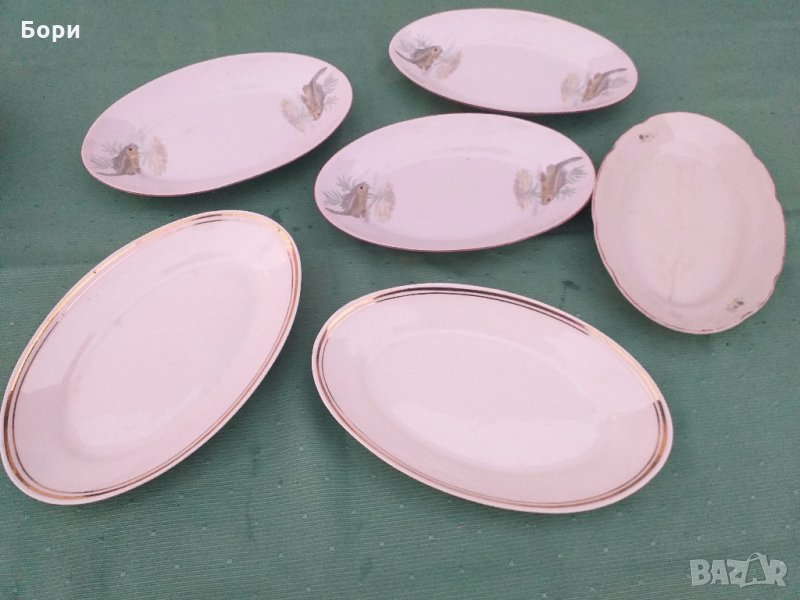 Български порцелан плата 6 броя, снимка 1