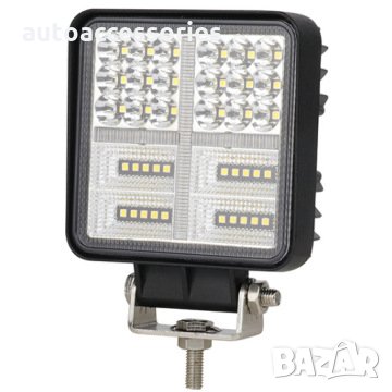 300051474 Диоден Халоген за мъгла,Работна лампа Amio ,LED ,IP67 , 38LED ,26W,12-24V,3 Функции, снимка 1