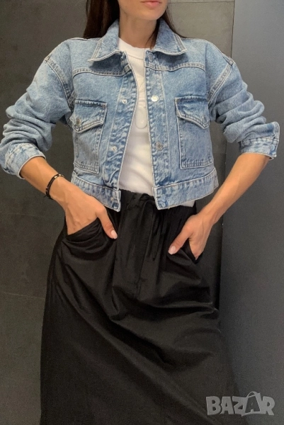 MANGO  късо дънково яке , снимка 1