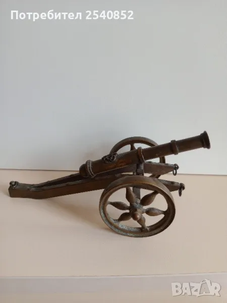 бронзово оръдие за бюро , снимка 1