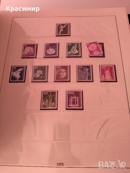 Класьор с пощенски марки Германия 1972-1983 г., снимка 1