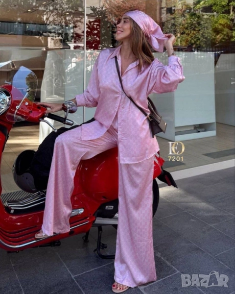 дамски комплекти шал, риза и панталон gucci , снимка 1