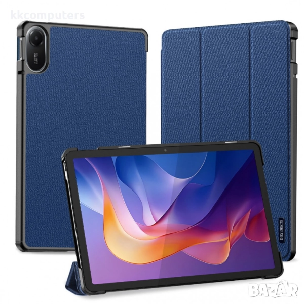 DUX DUCIS Domo Series Калъф за Xiaomi Redmi Pad 2| Протектор | PU +TPU, Стойка, Auto Wake/Sleep |Цвя, снимка 1