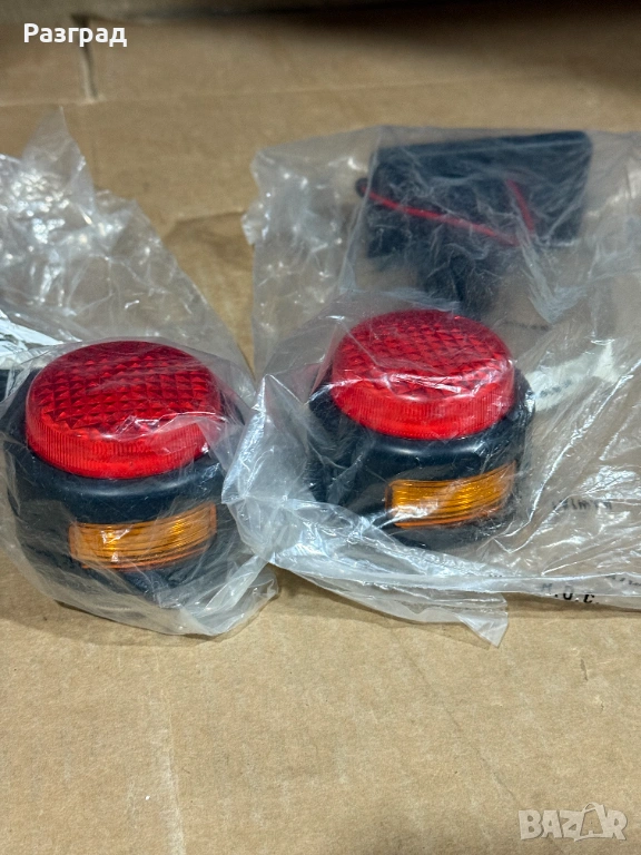  LED рогчета ,троини светлини 12-24V   2бр., снимка 1