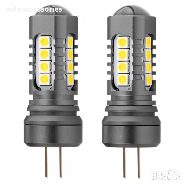 3000050944 Крушки диодни LED CANBUS 3030 18SMD HP24W Бял 12V / 24V 2бр 02803, снимка 1