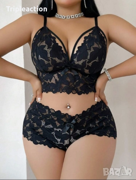 Дантелено секси бельо, 2 части, XXL, снимка 1