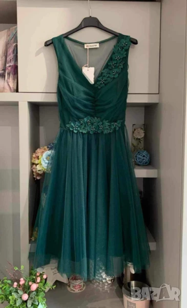 💐Къси официални рокли с тюл и цветя  , снимка 1