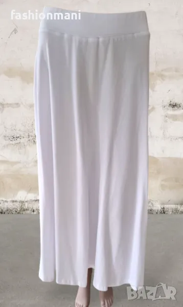 Разкроена бяла пола - код 1175, снимка 1