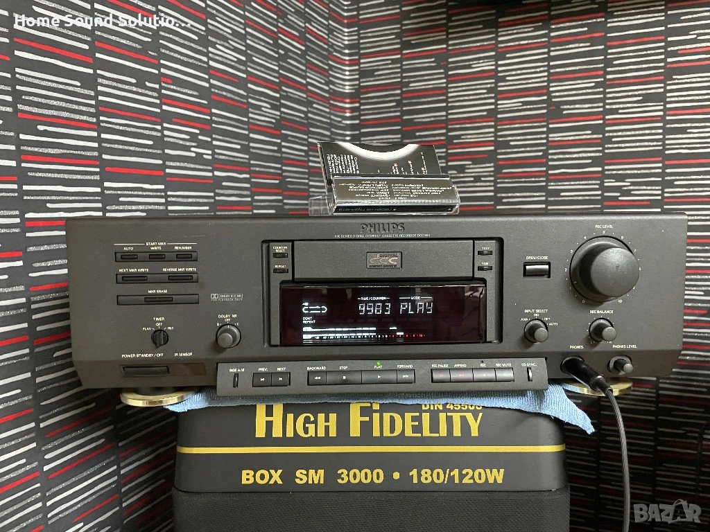 PHILIPS DCC 900 single cassette deck, снимка 1