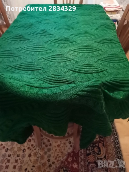 Плетена покривка 100/200 см, снимка 1