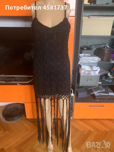 Плажна секси туника с ресни, снимка 1