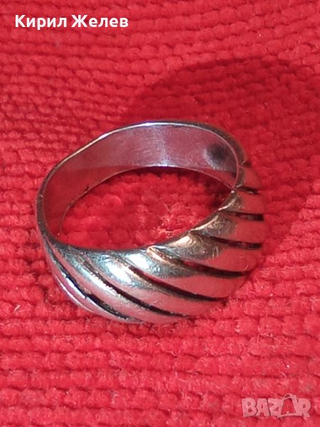 СТАР СРЕБЪРЕН АРТ ДЕКО ПРЪСТЕН ВИСОКА ПРОБА СРЕБРО АНГЛИЯ АЖУРНА МАЙСТОРСКА РЪЧНА ИЗРАБОТКА 25805, снимка 1