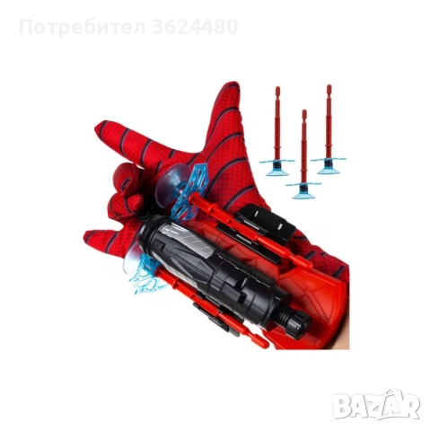Текстилна Ръкавица  Спайдърмен  С ЛЕД ФЕНЕРЧЕ 4818 с ФЕНЕРЧЕ
