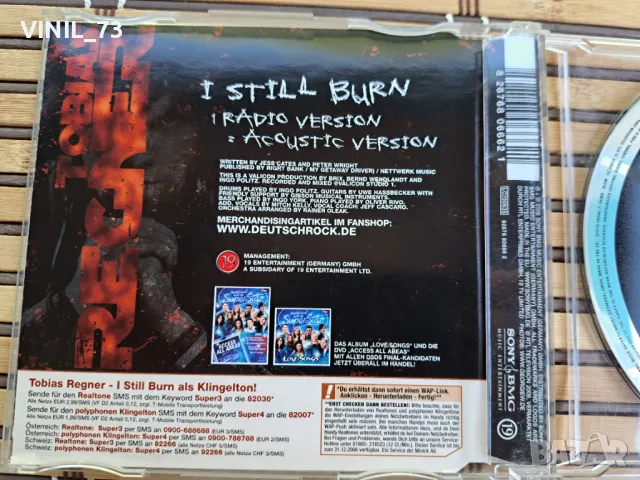 Tobias Regner – I Still Burn, снимка 3 - CD дискове - 50371025