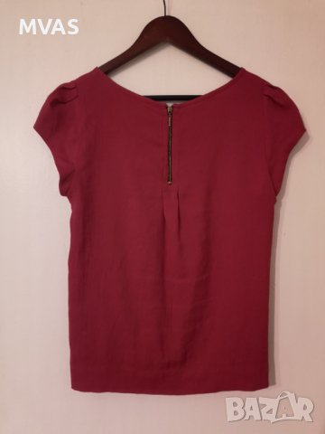 Нова Zara блузка тъмно червена М размер, снимка 2 - Корсети, бюстиета, топове - 36983504