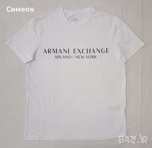 Armani Exchange оригинална тениска L памучна фланелка, снимка 1 - Тениски - 43409191