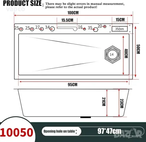 100см Модерна мултифункционална кухненска мивка с двоен водопад, снимка 12 - Мивки - 49405366