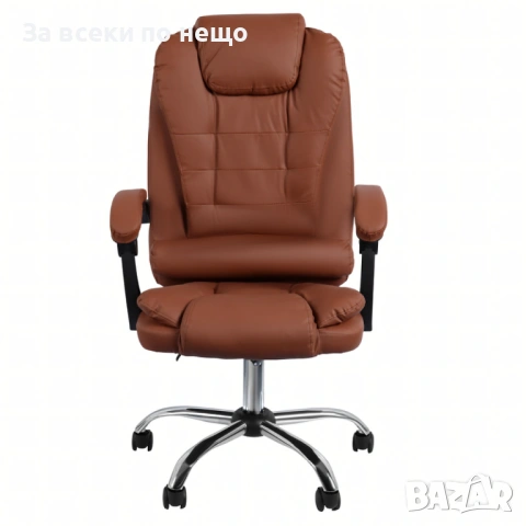 Ергономичен офис стол с лумбална опора от еко кожа, снимка 12 - Столове - 53155270