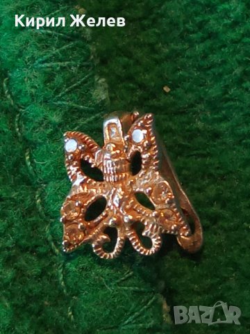 ПРИКАСНО КРАСИВА СРЕБЪРНА ОБЕЦА - ПЕПЕРУДА СРЕБРО 925 АНГЛИЯ РЪЧНА ФИНА ИЗРАБОТКА 40054, снимка 12 - Обеци - 42426369