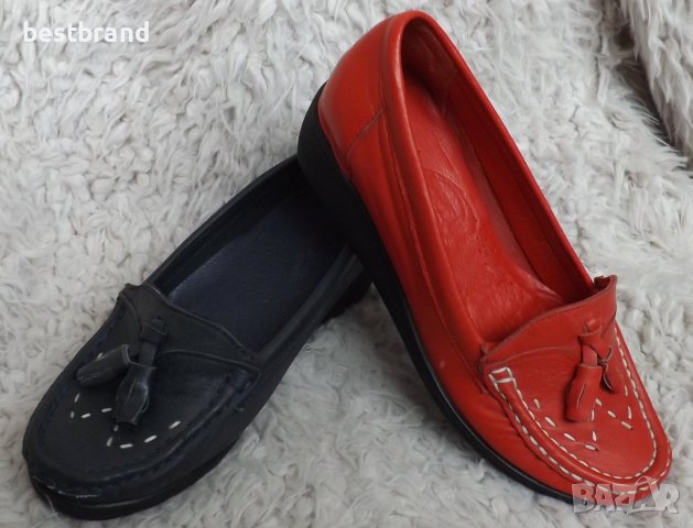 Мокасини, естествена кожа, код 28/47, снимка 2 - Дамски ежедневни обувки - 40367636