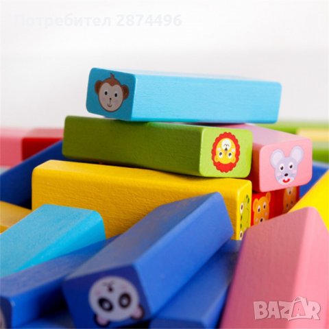 3619 Дженга  с животни и зарчета, снимка 7 - Образователни игри - 36765615