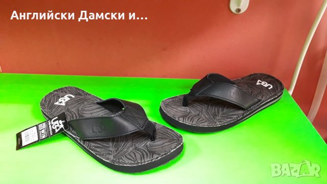 Английски мъжки чехли естествена кожа-URBAN BEACH 2 цвята, снимка 4 - Мъжки чехли - 28950220