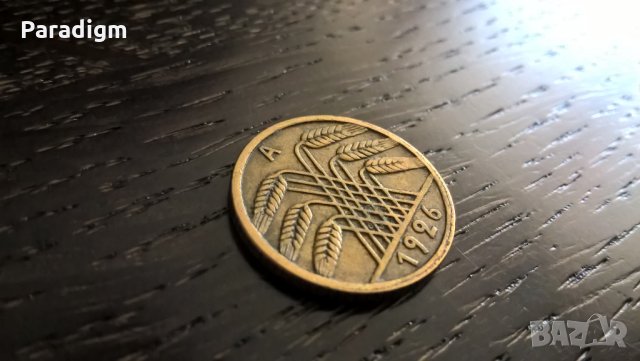 Райх монета - Германия - 5 пфенига | 1926г.; серия A, снимка 2 - Нумизматика и бонистика - 26404982