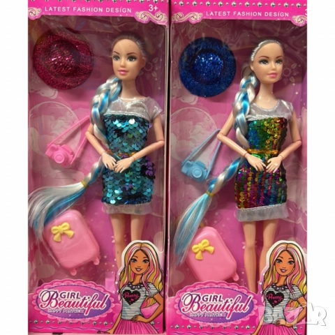 Модерна шарена кукла с аксесоари, снимка 4 - Кукли - 52054234