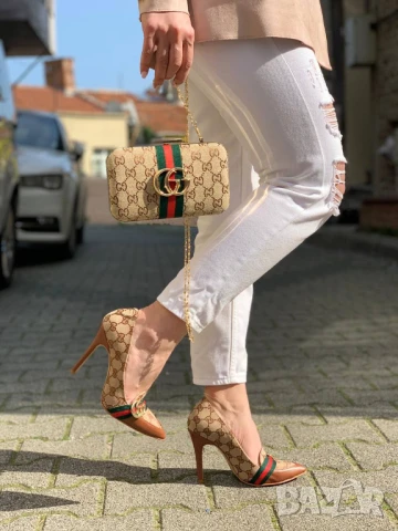 обувки на ток louis vuitton gucci, снимка 10 - Дамски ежедневни обувки - 51356078