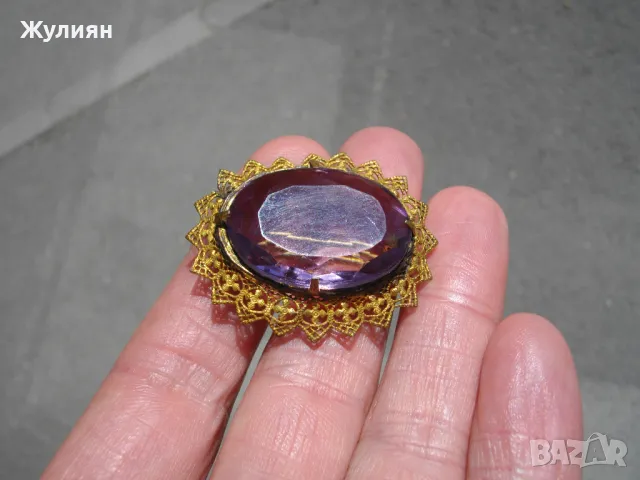 СТАРА БРОШКА, снимка 2 - Антикварни и старинни предмети - 50139806