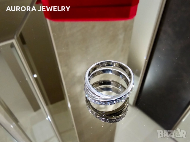 CARTIER Etincelle de Cartier White Gold Diamonds Дамски Пръстен, снимка 6 - Пръстени - 52854774