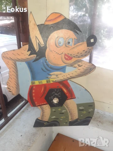 Стара бълг.метална мишена играчка от стрелбище Ну Погоди