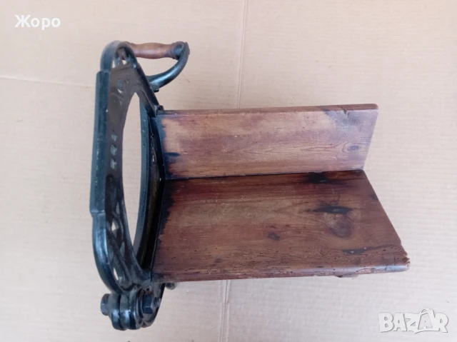нож старинна гилотина за хляб салам шунка 19ти век, снимка 7 - Антикварни и старинни предмети - 51333563