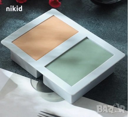 2 правоъгъника правоъгълник правоъгълни силиконов молд форма калъп сапун гипс шоколад, снимка 3 - Форми - 33099416